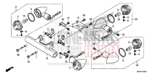WINKER (VT750CS/C2B/C) VT750CSE de 2014